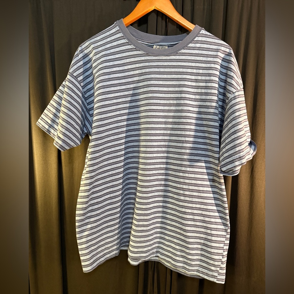 XL Blue Striped Women’s Canyon River Blues T-Shirt - Picture 2 of 9